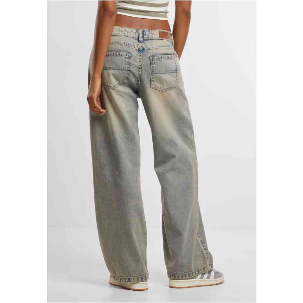 Urban Classics - Low Waist Baggy Fit Denim Pants standard fit - Grey